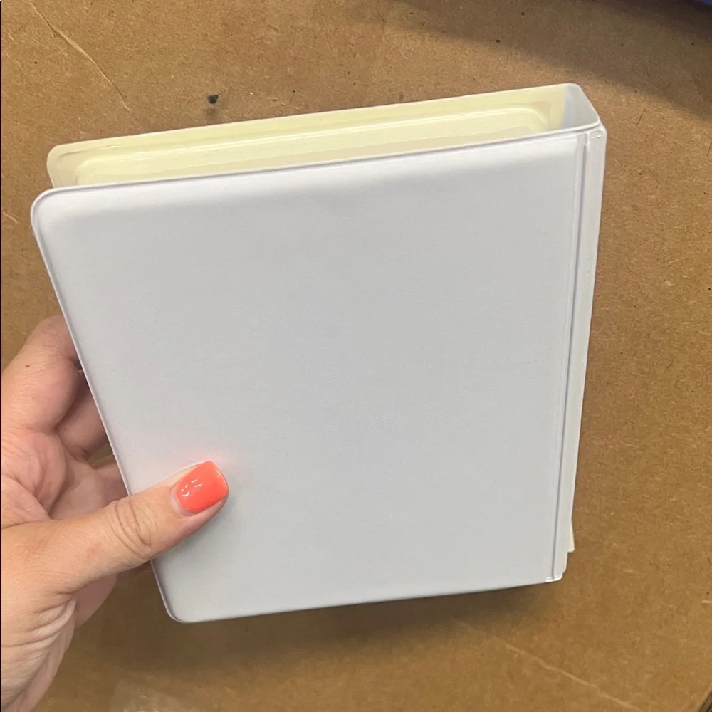 White Cassette Tape Holder Case